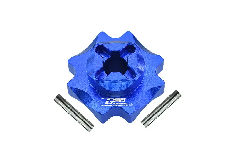 Losi 1/8 Lmt 4Wd Solid Axle Monster Truck Upgrade Parts Aluminum Center Differential Outputs - 3Pc Set Blue 1