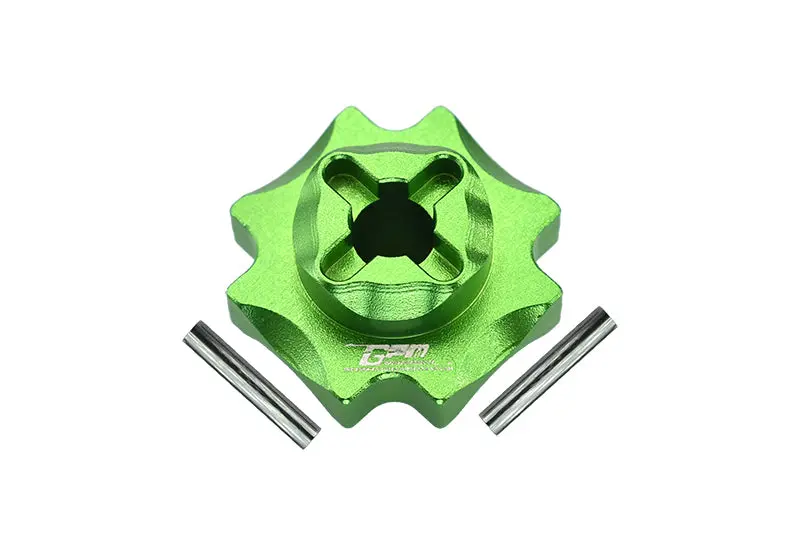 Losi 1/8 Lmt 4Wd Solid Axle Monster Truck Upgrade Parts Aluminum Center Differential Outputs - 3Pc Set Green 1