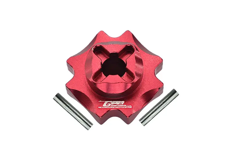 Losi 1/8 Lmt 4Wd Solid Axle Monster Truck Upgrade Parts Aluminum Center Differential Outputs - 3Pc Set Red 1