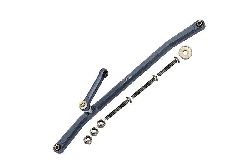 Losi 1/8 Lmt 4Wd Solid Axle Monster Truck Upgrade Parts Aluminum Front Steering Tie Rods - 8Pc Set Gray Silver 1