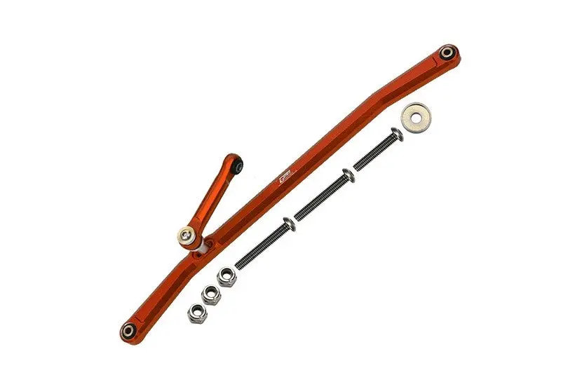 Losi 1/8 Lmt 4Wd Solid Axle Monster Truck Upgrade Parts Aluminum Front Steering Tie Rods - 8Pc Set Orange 1