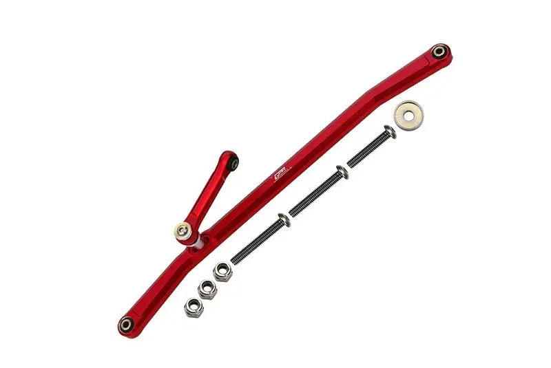 Losi 1/8 Lmt 4Wd Solid Axle Monster Truck Upgrade Parts Aluminum Front Steering Tie Rods - 8Pc Set Red 1
