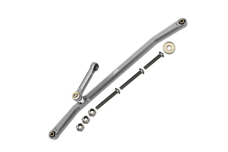 Losi 1/8 Lmt 4Wd Solid Axle Monster Truck Upgrade Parts Aluminum Front Steering Tie Rods - 8Pc Set Silver 1