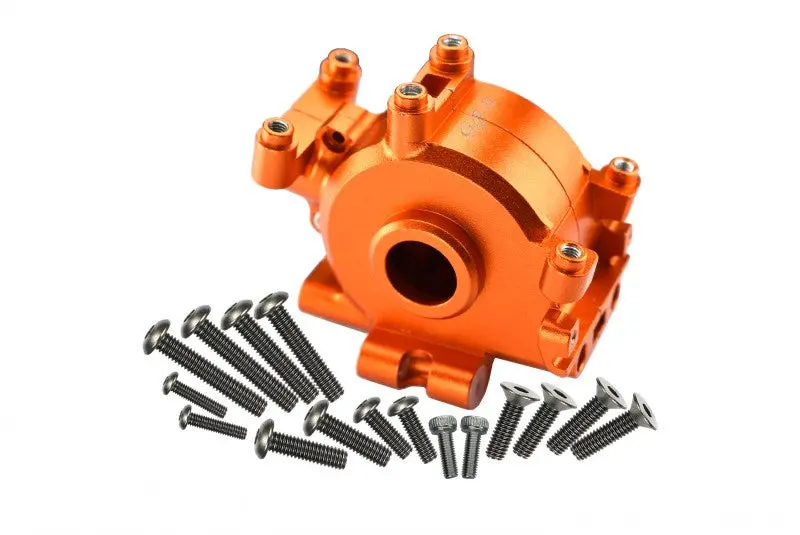 Losi 1:10 Baja Rey / Rock Rey Aluminum Front Gear Box - 1 Set Orange 1