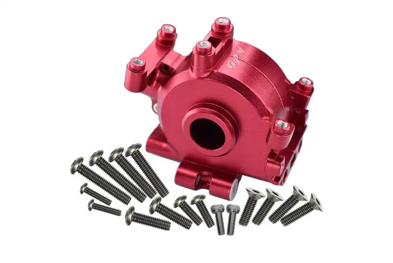 Losi 1:10 Baja Rey / Rock Rey Aluminum Front Gear Box - 1 Set Red 1