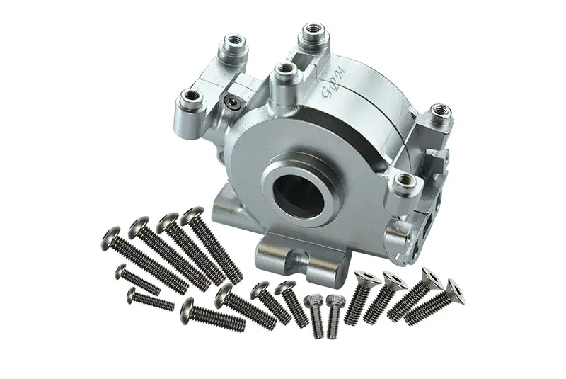 Losi 1:10 Baja Rey / Rock Rey Aluminum Front Gear Box - 1 Set Silver 1