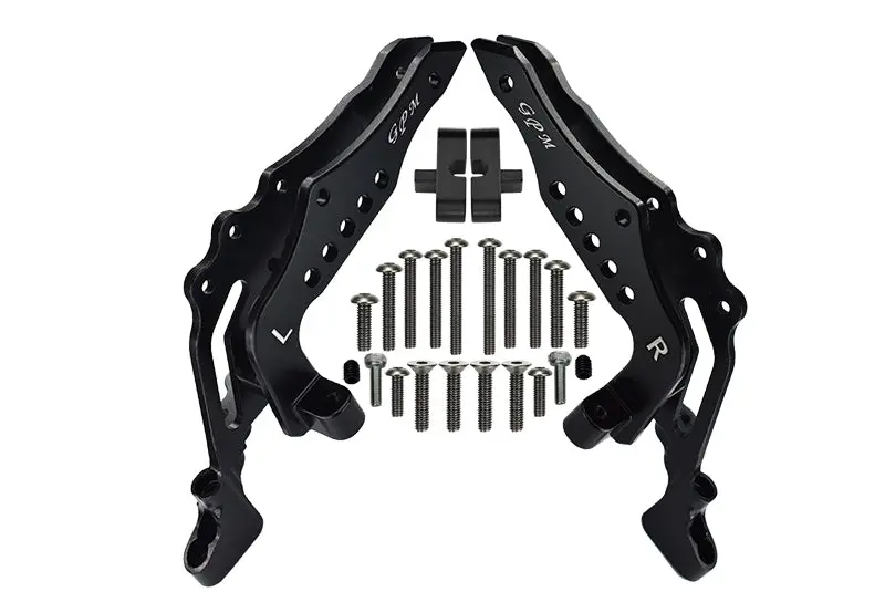 Losi 1:10 Baja Rey / Rock Rey Aluminum Rear Shock Tower - 1Pr Set Black 1