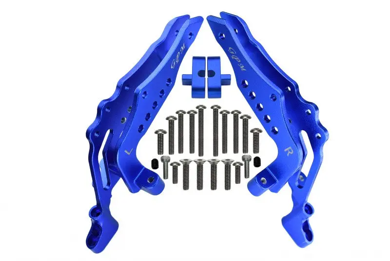 Losi 1:10 Baja Rey / Rock Rey Aluminum Rear Shock Tower - 1Pr Set Blue 1