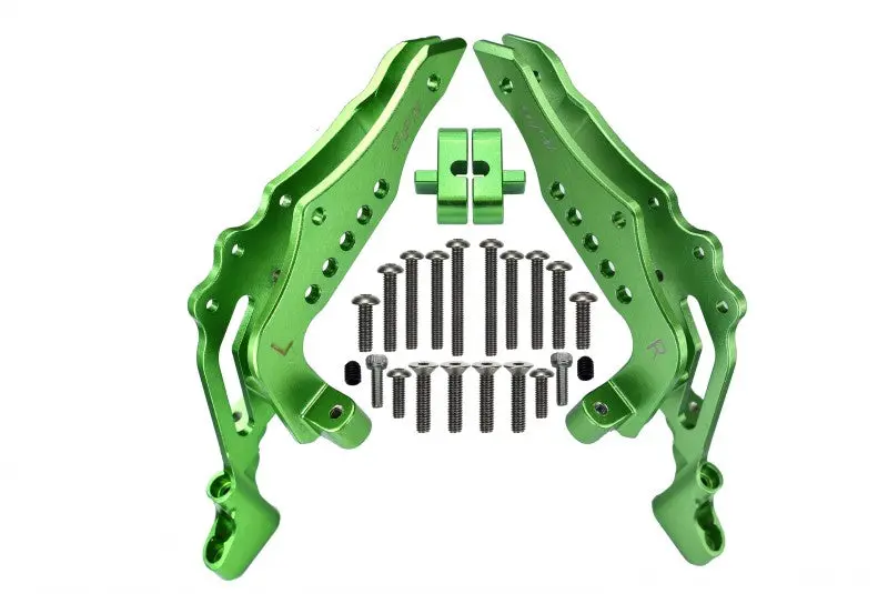 Losi 1:10 Baja Rey / Rock Rey Aluminum Rear Shock Tower - 1Pr Set Green 1