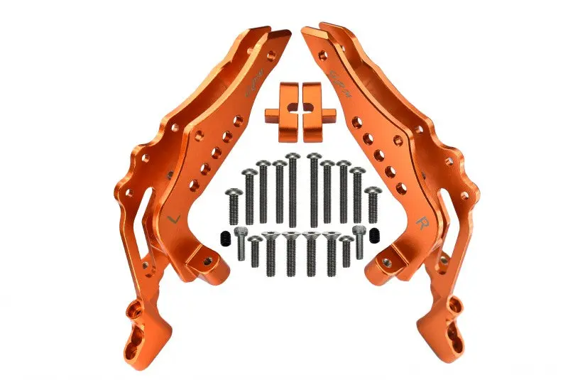 Losi 1:10 Baja Rey / Rock Rey Aluminum Rear Shock Tower - 1Pr Set Orange 1
