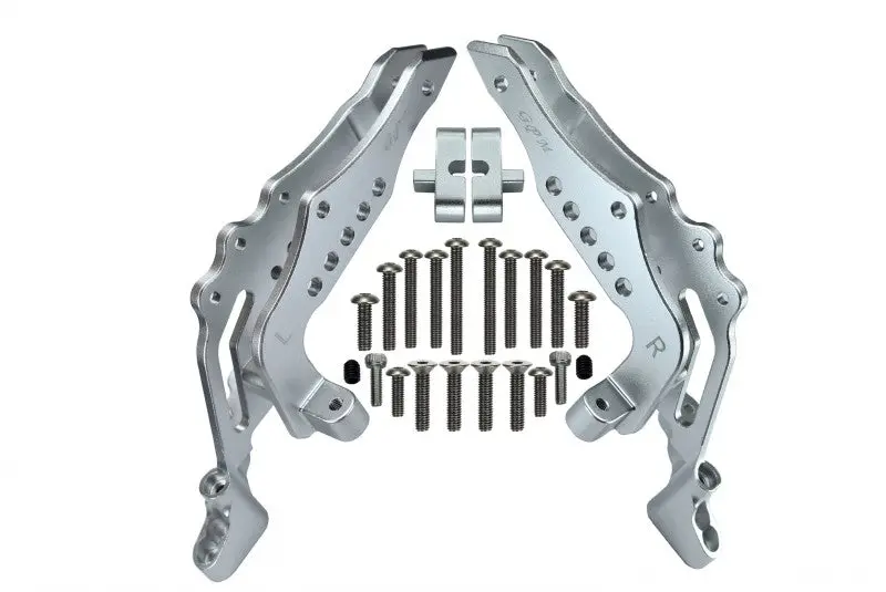 Losi 1:10 Baja Rey / Rock Rey Aluminum Rear Shock Tower - 1Pr Set Silver 1