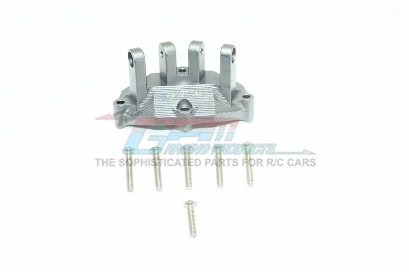 Losi 1:10 Baja Rey / Rock Rey Aluminum Rear Upper Gearbox Mount For Upper Suspension Links - 1Pc Set Gray Silver 1