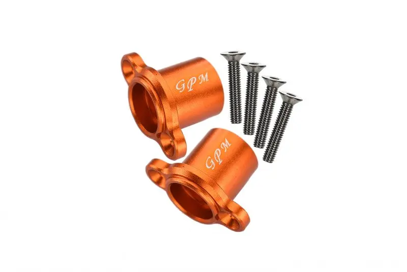 Losi 1:10 Baja Rey / Rock Rey / Hammer Rey U4 Aluminum Rear Axle Adapters - 1Pr Set Orange 1