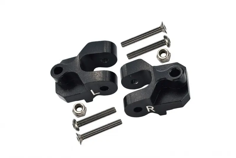 Losi 1:10 Baja Rey / Rock Rey / Hammer Rey U4 Aluminum Rear Lower Axle Mount Set For Suspension Links - 1Pr Set Black 1