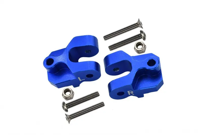 Losi 1:10 Baja Rey / Rock Rey / Hammer Rey U4 Aluminum Rear Lower Axle Mount Set For Suspension Links - 1Pr Set Blue 1