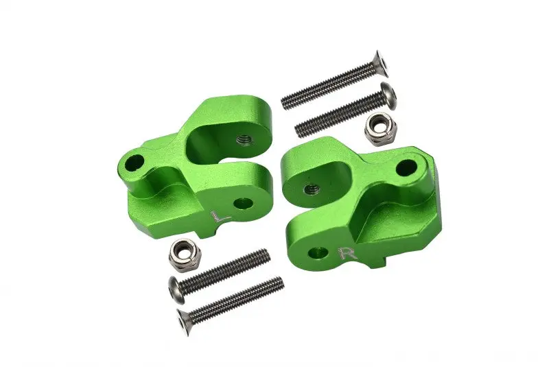 Losi 1:10 Baja Rey / Rock Rey / Hammer Rey U4 Aluminum Rear Lower Axle Mount Set For Suspension Links - 1Pr Set Green 1