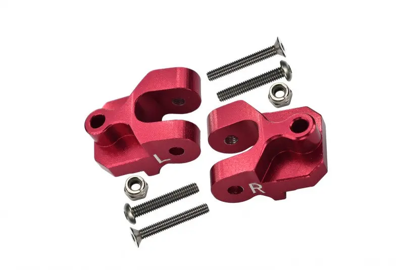 Losi 1:10 Baja Rey / Rock Rey / Hammer Rey U4 Aluminum Rear Lower Axle Mount Set For Suspension Links - 1Pr Set Red 1