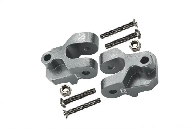Losi 1:10 Baja Rey / Rock Rey / Hammer Rey U4 Aluminum Rear Lower Axle Mount Set For Suspension Links - 1Pr Set Silver 1