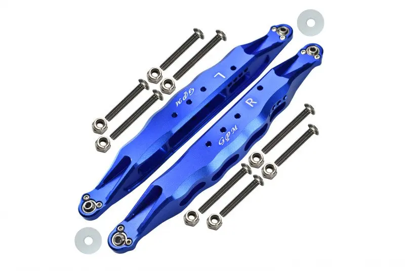 Losi 1:10 Baja Rey / Rock Rey / Hammer Rey U4 Aluminum Rear Lower Trailing Arms - 1Pr Set Blue 1