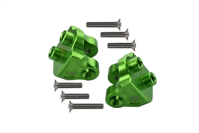 Losi 1:10 Baja Rey / Rock Rey / Hammer Rey U4 Aluminum Rear Upper Axle Mount Set For Suspension Links - 1Pr Set Green 1