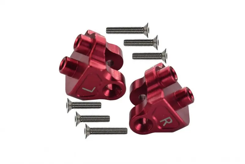 Losi 1:10 Baja Rey / Rock Rey / Hammer Rey U4 Aluminum Rear Upper Axle Mount Set For Suspension Links - 1Pr Set Red 1