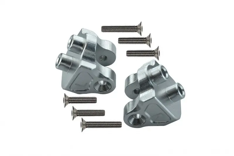 Losi 1:10 Baja Rey / Rock Rey / Hammer Rey U4 Aluminum Rear Upper Axle Mount Set For Suspension Links - 1Pr Set Silver 1