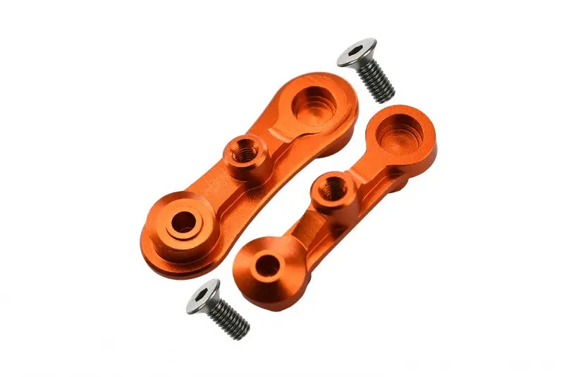 Losi 1:10 Baja Rey / Rock Rey / Hammer Rey U4 Aluminum Stabilizing Mount For Steering Assembly - 1Pr Set Orange 1