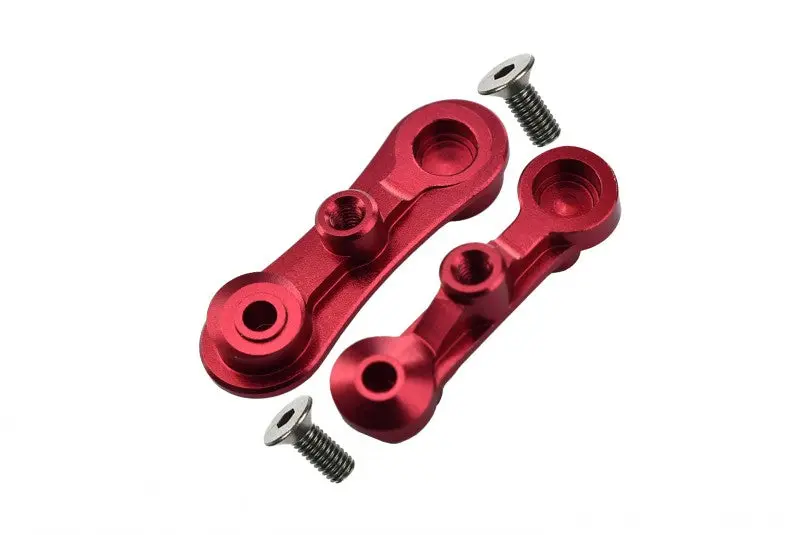Losi 1:10 Baja Rey / Rock Rey / Hammer Rey U4 Aluminum Stabilizing Mount For Steering Assembly - 1Pr Set Red 1