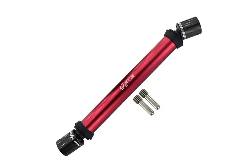 Losi 1:10 Baja Rey / Rock Rey / Hammer Rey U4 Aluminum & Steel Rear Cvd Drive Shaft - 1Pc Set Red 1