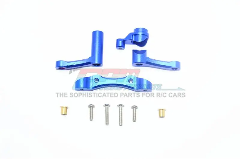 Losi 1:10 Baja Rey / Rock Rey / Hammer Rey U4 Aluminum Steering Assembly - 1 Set Blue 1