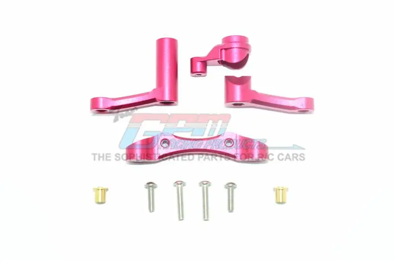 Losi 1:10 Baja Rey / Rock Rey / Hammer Rey U4 Aluminum Steering Assembly - 1 Set Red 1