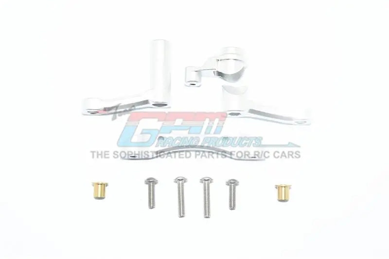 Losi 1:10 Baja Rey / Rock Rey / Hammer Rey U4 Aluminum Steering Assembly - 1 Set Silver 1