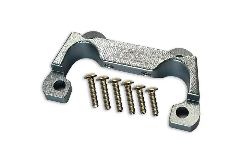 Losi 1:10 Lasernut U4 Tenacity Los03028 / Tenacity Db Pro Los03027v2 Upgrade Parts Aluminium Front Bumper Mount - 7Pc Set Gray Silver 1