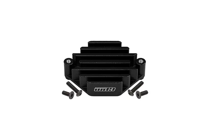 Losi 1:10 Lasernut U4 Tenacity Los03028 / Tenacity Db Pro Los03027v2 Upgrade Parts Aluminum Electric Control Mount With Heat Sink - 5Pc Set Black 1