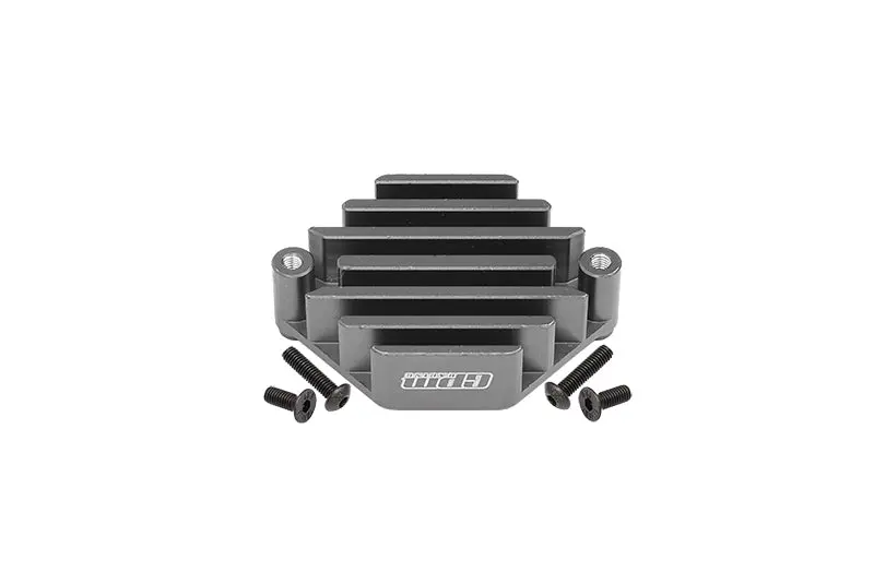 Losi 1:10 Lasernut U4 Tenacity Los03028 / Tenacity Db Pro Los03027v2 Upgrade Parts Aluminum Electric Control Mount With Heat Sink - 5Pc Set Gray Silver 1