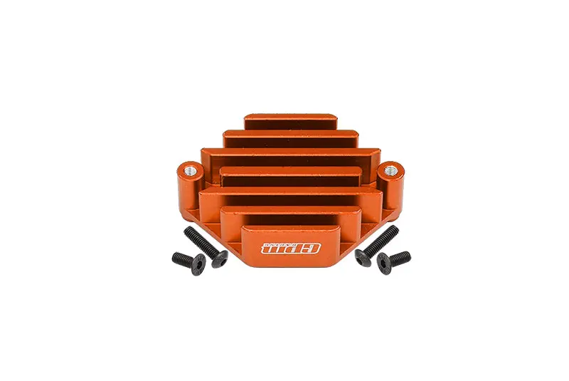 Losi 1:10 Lasernut U4 Tenacity Los03028 / Tenacity Db Pro Los03027v2 Upgrade Parts Aluminum Electric Control Mount With Heat Sink - 5Pc Set Orange 1