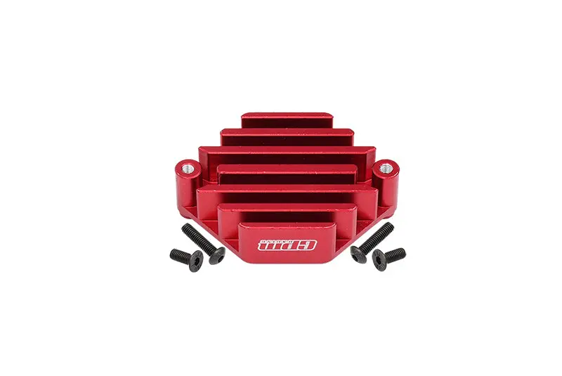 Losi 1:10 Lasernut U4 Tenacity Los03028 / Tenacity Db Pro Los03027v2 Upgrade Parts Aluminum Electric Control Mount With Heat Sink - 5Pc Set Red 1