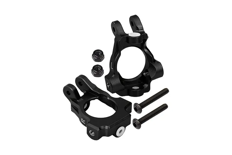 Losi 1:10 Lasernut U4 Tenacity Los03028 / Tenacity Db Pro Los03027v2 Upgrade Parts Aluminum Front C-Hubs - 6Pc Set Black 1