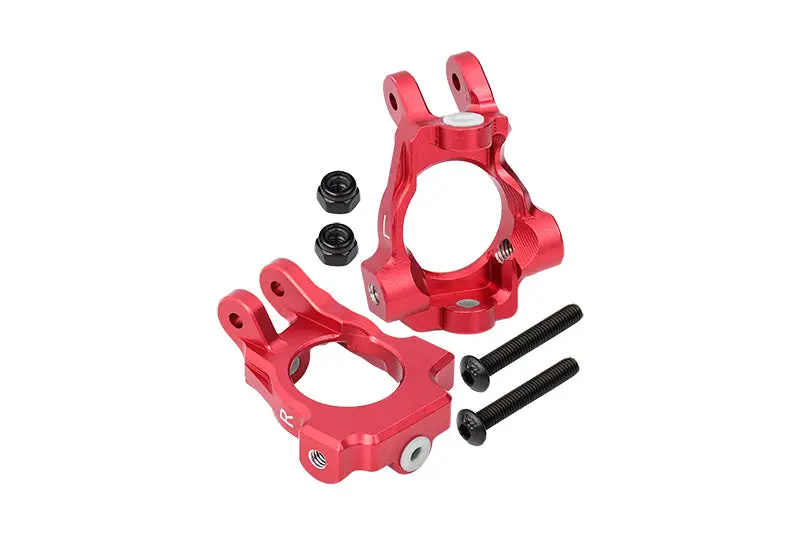 Losi 1:10 Lasernut U4 Tenacity Los03028 / Tenacity Db Pro Los03027v2 Upgrade Parts Aluminum Front C-Hubs - 6Pc Set Red 1