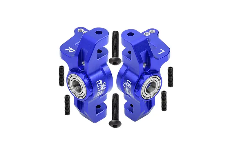 Losi 1:10 Lasernut U4 Tenacity Los03028 / Tenacity Db Pro Los03027v2 Upgrade Parts Aluminum Front Knuckle Arms - 8Pc Set Blue 1