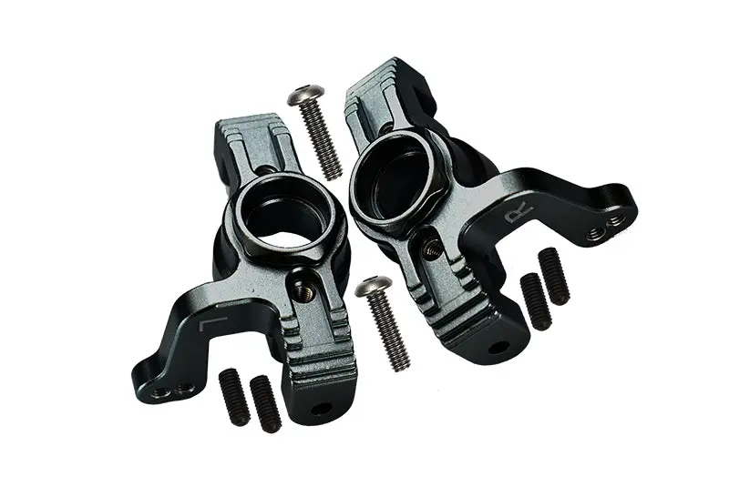 Losi 1:10 Lasernut U4 Tenacity Los03028 / Tenacity Db Pro Los03027v2 Upgrade Parts Aluminum Front Knuckle Arms - 8Pc Set Gray Silver 1