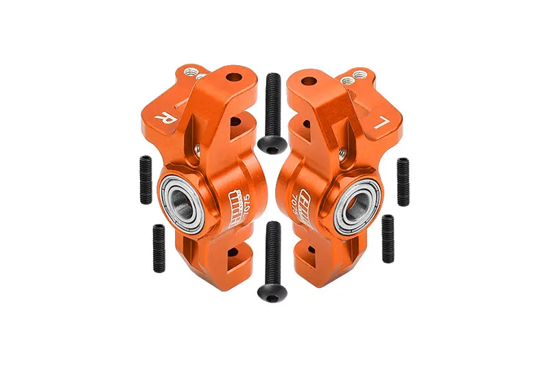 Losi 1:10 Lasernut U4 Tenacity Los03028 / Tenacity Db Pro Los03027v2 Upgrade Parts Aluminum Front Knuckle Arms - 8Pc Set Orange 1