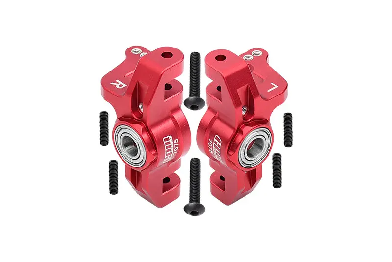 Losi 1:10 Lasernut U4 Tenacity Los03028 / Tenacity Db Pro Los03027v2 Upgrade Parts Aluminum Front Knuckle Arms - 8Pc Set Red 1