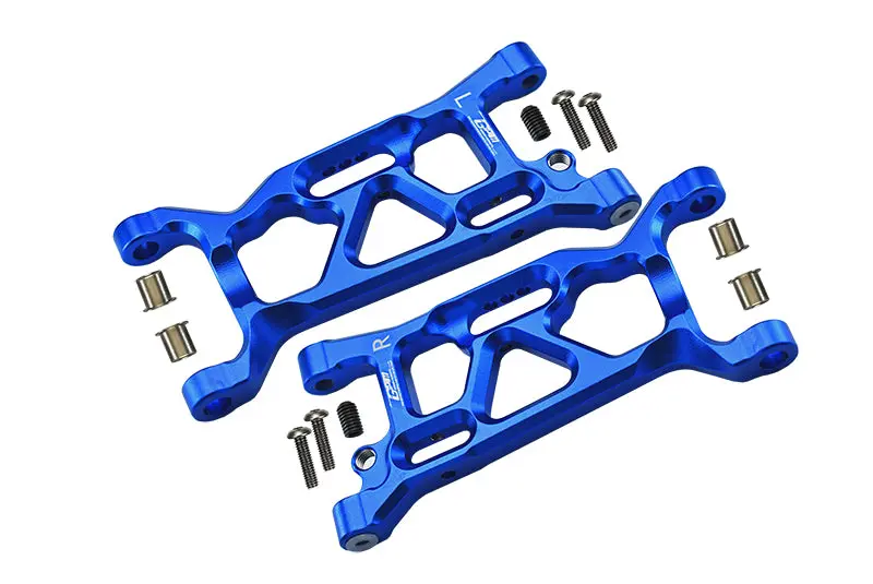 Losi 1:10 Lasernut U4 Tenacity Los03028 / Tenacity Db Pro Los03027v2 Upgrade Parts Aluminum Front Lower Arms - 12Pc Set Blue 1