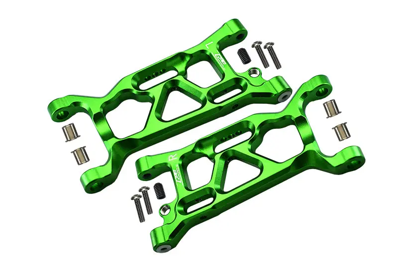 Losi 1:10 Lasernut U4 Tenacity Los03028 / Tenacity Db Pro Los03027v2 Upgrade Parts Aluminum Front Lower Arms - 12Pc Set Green 1