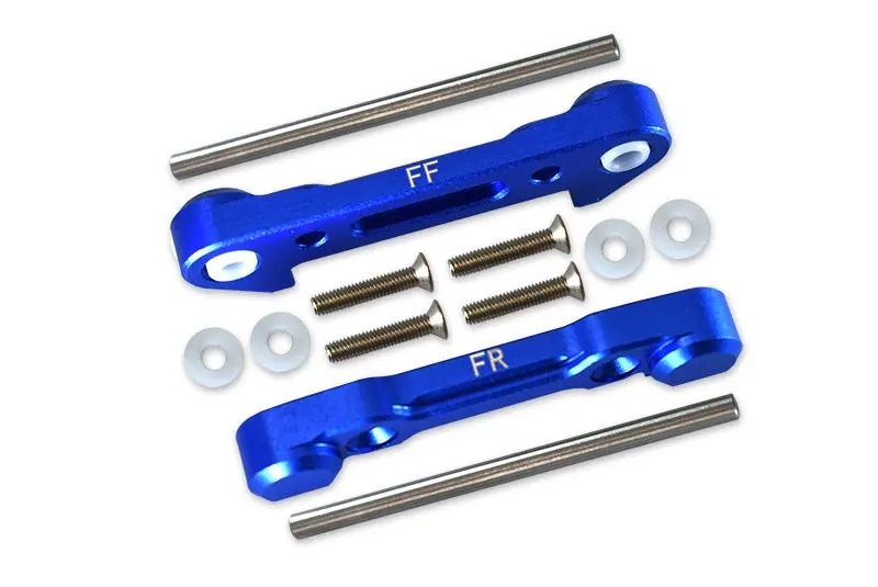 Losi 1:10 Lasernut U4 Tenacity Los03028 / Tenacity Db Pro Los03027v2 Upgrade Parts Aluminum Front Lower Suspension Mount - 12Pc Set Blue 1