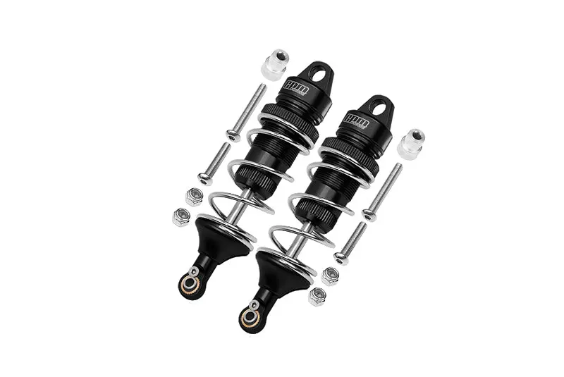 Losi 1:10 Lasernut U4 Tenacity Los03028 / Tenacity Db Pro Los03027v2 Upgrade Parts Aluminum Front Thickened Spring Dampers 86Mm - 12Pc Set Black 1