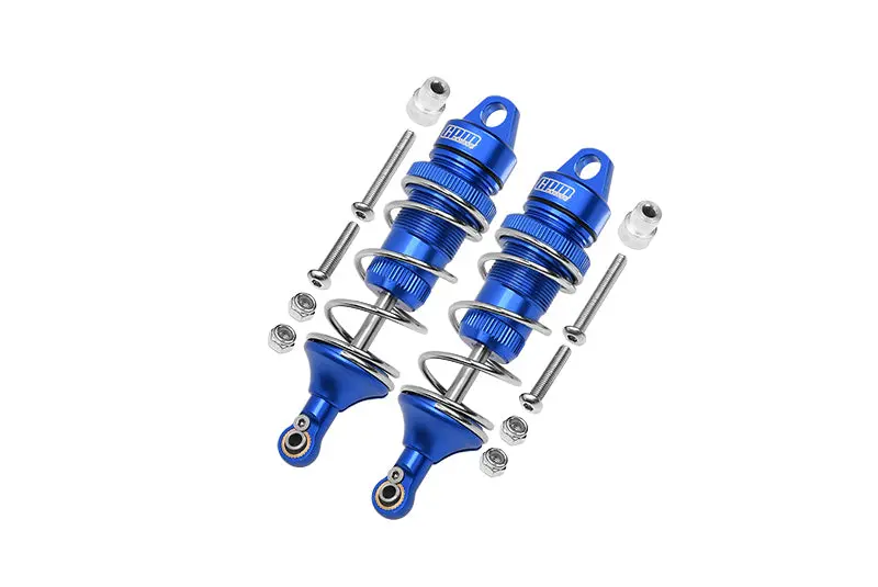 Losi 1:10 Lasernut U4 Tenacity Los03028 / Tenacity Db Pro Los03027v2 Upgrade Parts Aluminum Front Thickened Spring Dampers 86Mm - 12Pc Set Blue 1
