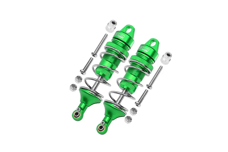Losi 1:10 Lasernut U4 Tenacity Los03028 / Tenacity Db Pro Los03027v2 Upgrade Parts Aluminum Front Thickened Spring Dampers 86Mm - 12Pc Set Green 1