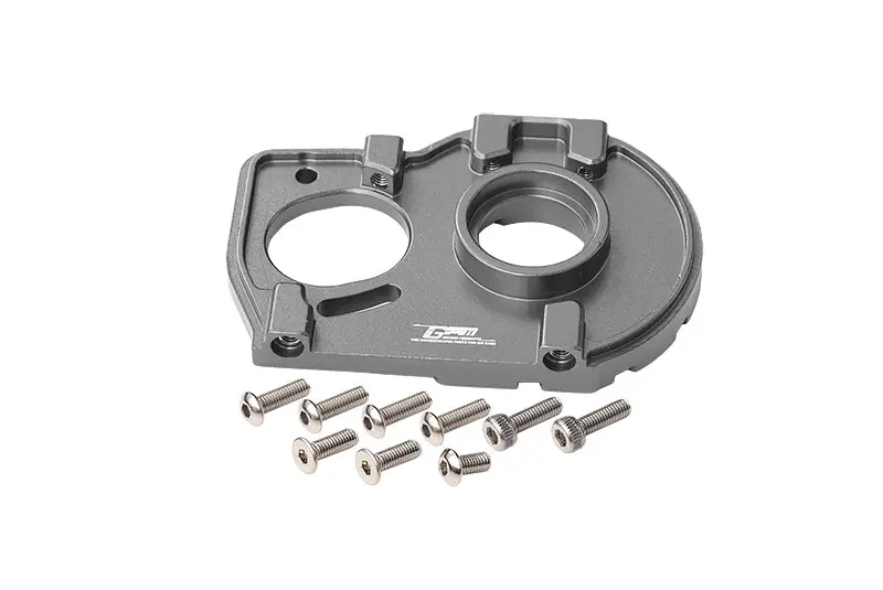 Losi 1:10 Lasernut U4 Tenacity Los03028 / Tenacity Db Pro Los03027v2 Upgrade Parts Aluminum Motor Mount Plate With Heat Sink Fins - 10Pc Set Gray Silver 1
